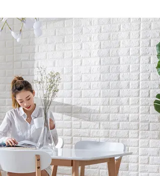 3D наклейка на кирпичную стену, сделай сам, Самоклеящаяся декоративная пена, Водонепроницаемые обои для детской комнаты, кухонные наклейки