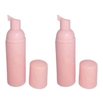 20ШТ Пластиковая Бутылка для пенообразования Мыло, Муссы, Дозатор жидкости, Пена, Шампунь, Лосьон для розлива, Бутылки для пены 60 мл, Розовый