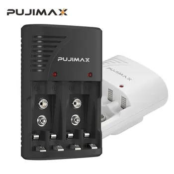 Универсальное Зарядное Устройство PUJIMAX UK US EU Plug Со светодиодной Подсветкой Для Аккумуляторной Батареи 9V и Аккумуляторной Батареи 1.2V AA /AAA