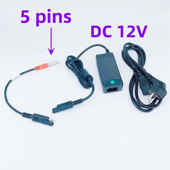 Совершенно новое быстрое зарядное устройство для Topcon Hiper Адаптер питания зарядное устройство для Topcon GPS RTK Hiper с 5-контактным кабелем A00302 и DC 12V