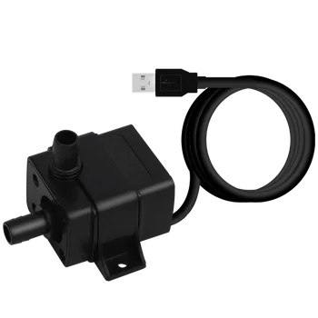 USB 5V Низковольтный небольшой водяной насос постоянного тока с ультра-тихим двигателем для водяного фонтана в резервуаре, циркулирующий в аквариуме с погружным фонтаном
