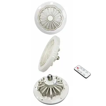 E27 Smart Lighting Fan Беспроводной пульт дистанционного управления Невидимый Бесшумный вентилятор для внутреннего освещения 30 Вт Компактный вентилятор