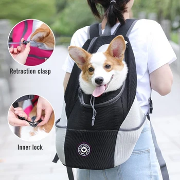 Сумка-переноска для домашних собак, переноска для собак, рюкзак с двойным плечом, портативный дорожный рюкзак, Уличная сумка-переноска для собак, дорожный набор