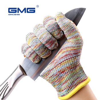 Новое поступление перчаток для защиты рук от порезов Food Kitchen HPPE 5-го уровня бытовой защиты рук, устойчивых к порезам защитных перчаток