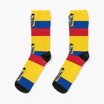 флаг Эквадора/ футболка с флагом Эквадора, шарфы, маска, плакат, наклейка, подушка, чехлы для телефонов и многое другое Носки набор мужских носков