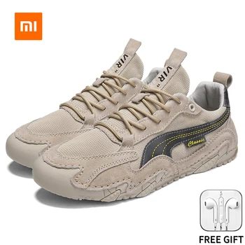 Xiaomi Youpin Casual Sneakers for Men Shoes Cephalic Pigskin Shoes for Men Large Size39-47 Повседневные кроссовки мужские Xiaomi