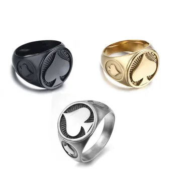 Ювелирные изделия из титановой стали, мужское модное кольцо с персиковым сердечком