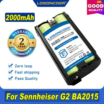 100% Оригинальный аккумулятор LOSONCOER BA2015 2000 мАч для Bluetooth-гарнитуры Sennheiser G2 BA2015
