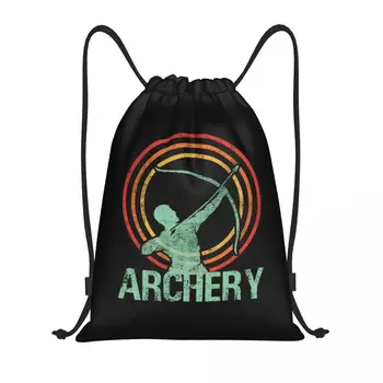 Изготовленный на заказ ретро-лук для стрельбы из лука с завязками Для мужчин и женщин, легкий винтажный рюкзак для хранения Archer Sports Gym