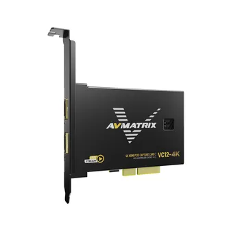 AVMATRIX VC12-4K PCIE Capture Card Игровая карта захвата 4k для прямой трансляции и записи в формате 4K60 UHD со сверхнизкой задержкой