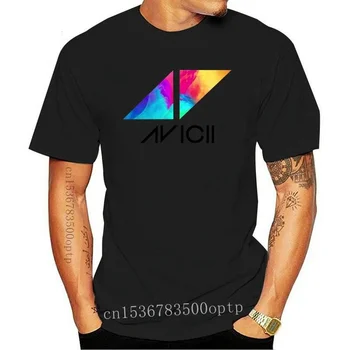 Мужская хлопчатобумажная футболка Avicii, Повседневная рубашка с коротким рукавом, принт в уличном стиле, 100%