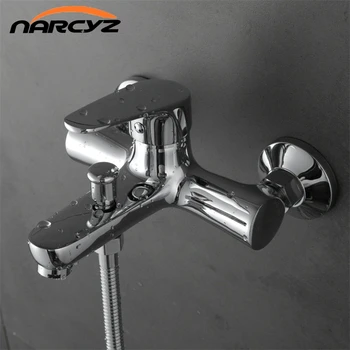 Narcyz Набор для душа в ванной Комнате Латунный Хромированный настенный смеситель для душа XT325