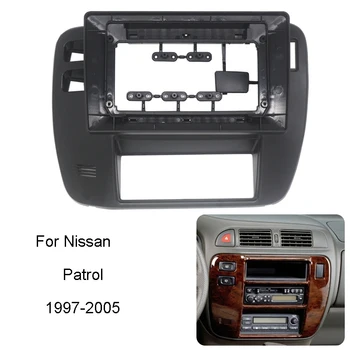 2 Din Автомобильный Радиоприемник Рамка Комплект Для Nissan Patrol 1997 1998 1999 2000 2001 2002 2003 2004 2005 Авто Стерео Аудио Фасция Рамка Отделка