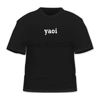 Футболка yaoi Funny One word, мужские хлопковые футболки 4XL 5XL размера евро, прямая доставка