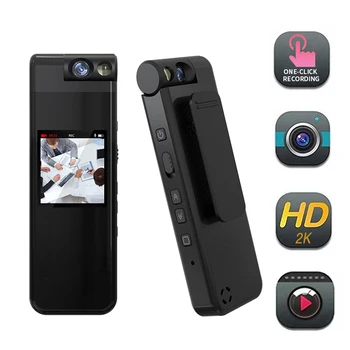 Мини-Камера 2K H.264 Портативный Цифровой Видеомагнитофон Small Body Camera С Задним Зажимом Sports DV DVR Видеокамера Видеонаблюдения