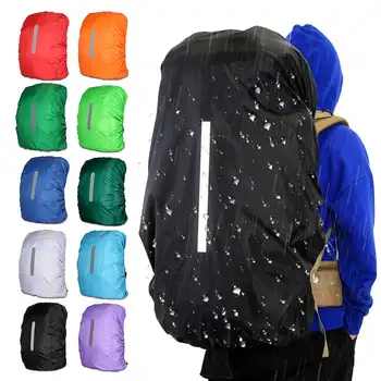 55-65Л Светоотражающий Водонепроницаемый рюкзак, дождевик, спорт на открытом воздухе, Ночная езда на велосипеде, защитный фонарь, Дождевик, сумка для кемпинга, пешего туризма