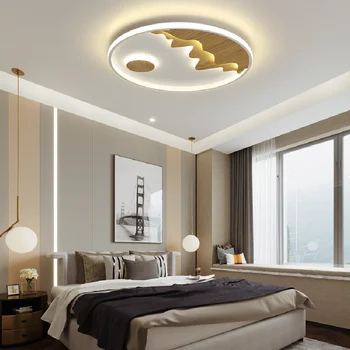 Ультратонкий современный светодиодный потолочный светильник под дерево, светильник для гостиной, спальни, коридора, балкона, светодиодный потолочный светильник, потолочный светильник для кухни