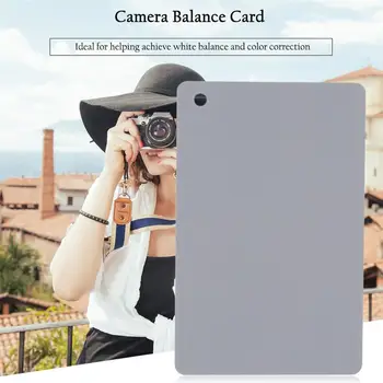 Карманный цифровой фотоаппарат 3 В 1, 18% Белый, черный, серый, Балансовые карты с шейным ремешком для цифровой фотографии