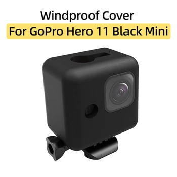 Ветровое стекло для GoPro Hero 11 Черная мини камера Windslayer Лобовое стекло Губка с высокой плотностью шума Ветрозащитный чехол Аксессуары