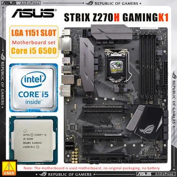 Материнская плата ASUS STRIX Z270H GAMINGK1 оснащена процессором Core i5 6500 и поддерживает 4 модуля DDR4 DIMM 64 ГБ 2 порта M.2 HDMI
