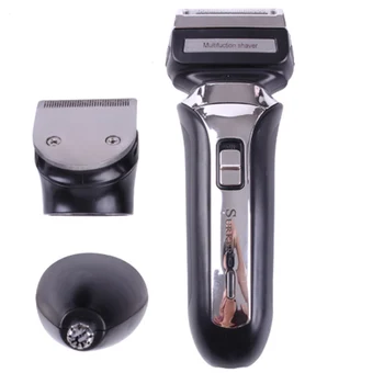 многофункциональная электрическая бритва для влажного сухого бритья 3в1 для мужчин, перезаряжаемая электрическая бритва для бороды, для лица, станок для бритья носа