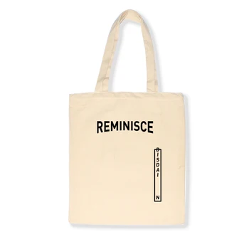 Минималистичная креативная сумка с буквенным принтом, многоразовая сумка для покупок, холщовая сумка, сумка-тоут, ежедневное использование, переработка, эко-сумка на плечо большой емкости
