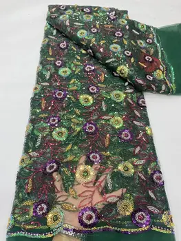 великолепная африканская кружевная ткань из бисера, модный дизайн, французская сетчатая кружевная ткань JIANXI.C-1302.4703 с вышивкой