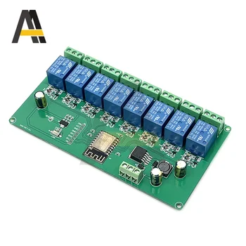 ESP8266 EPS-12F Беспроводной WiFi программируемый модуль разработки DC 7-28 В/5 В 8-канальный релейный щит Плата расширения для Arduino