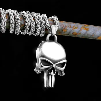 Креативное винтажное ожерелье с черепом викинга из нержавеющей стали, скандинавское мужское ожерелье с амулетом Odin Valknut, ювелирные изделия в стиле панк-рок