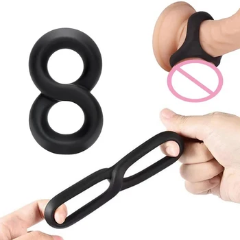 Эластичное кольцо для пениса, задерживающее эякуляцию, Жидкое силиконовое мягкое кольцо для члена, секс-игрушка для мужчин, товары для взрослых длительного действия, Секс-шоп