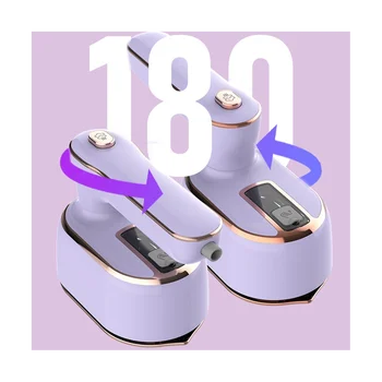 Отпариватель мощностью 1000 Вт Ручной паровой утюг для дома и путешествий для глажки одежды Влажная сухая гладильная машина EU Plug Фиолетовый
