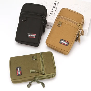 Портативный чехол для телефона, поясная сумка, нейлоновая легкая поясная сумка для кемпинга, охоты, 7-дюймовая сумка Molle, кошелек