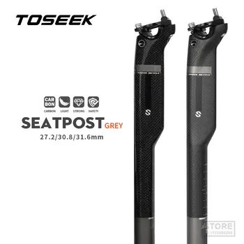 Подседельный штырь TOSEEK Carbon Mtb Со смещением велосипедного сиденья на 20 мм 27.2/30.8/31.6 Сиденье для велосипеда длиной 350/400 мм