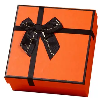Оранжевая Сопутствующая Подарочная коробка Простая в использовании Декоративная Практичная Подарочная коробка для детского душа на Годовщину рождения