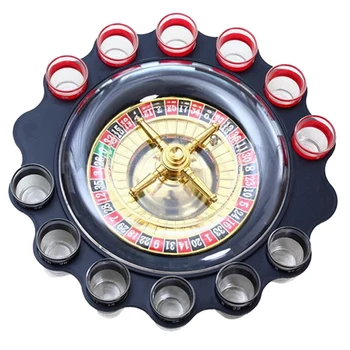 Вращающееся колесо Русской рулетки из 12 частей, Винный бокал, Вращающееся колесо, Игрушки для питья