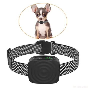 USB Ультразвуковой вибрационный Водонепроницаемый ошейник для защиты домашних собак от лая, интеллектуальный электрический ошейник для дрессировки собак, останавливающий лай собаки