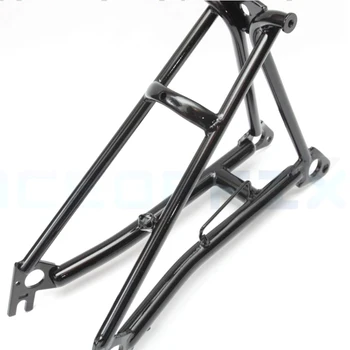 Запчасти для велосипеда ACEOFFIX Черный глянцевый матовый Задний треугольный кронштейн из хромомолибденовой стали Аксессуары для складной велосипедной рамы