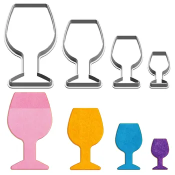 Четыре спецификации: Мультяшная графика на стеклянном стакане, чашка для вина, Пластиковая форма, инструменты для помадки тортов, формочки для печенья, суши и фруктов