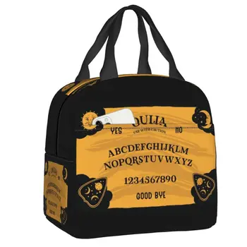Изготовленная на заказ оккультная доска для спиритических сеансов Ouija, сумка для ланча, термоохладитель, изолированный ланч-бокс для детской школы