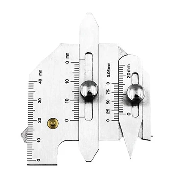 Компактный высокоточный сварочный манометр Высота сварного шва для измерения зазора Линейка для измерения метрического контроля сварных швов штангенциркуль Stee