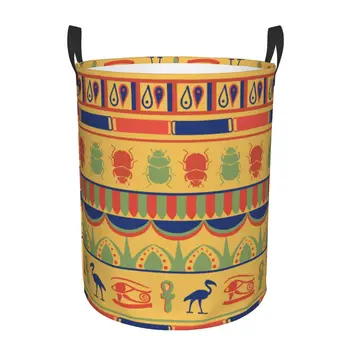 Складная корзина для грязного белья, корзина для хранения египетского орнамента, Детский Органайзер для дома