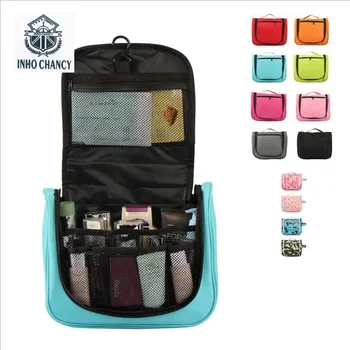 ChancyCosmetic Bag 2017 Storage Beauty packing cubes Портативная Дорожная Цилиндрическая сумка для стирки с крючком водонепроницаемого складного типа Make