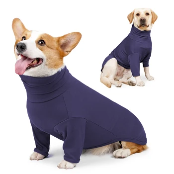 Одежда для собак, футболка на все сезоны, Дышащая домашняя пижама для маленьких крупных собак, эластичная мягкая рубашка для помещения с кондиционером