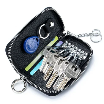 Новая японско-корейская сумка для ключей из натуральной кожи, женская сумка для карточек, сумка для ключей, многофункциональная сумка для ключей от дома, сумка для ключей от автомобиля, универсальная