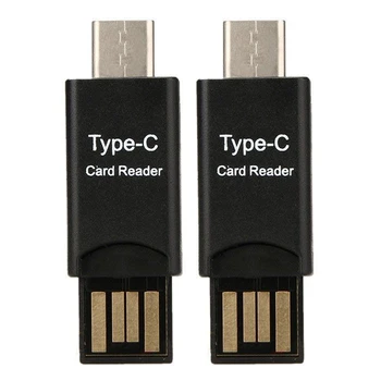 2X USB 3.1 Type C Адаптер для чтения карт USB-C к Micro-SD TF для ПК и мобильного телефона