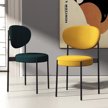 Кресло для отдыха на обеденном полу, Современная опора для спины, Стальные Дизайнерские стулья для белой комнаты, Одноместный шезлонг, Мебель в скандинавском стиле для гостиной