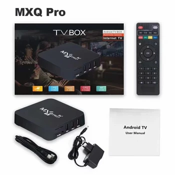 Медиаплеер MXQ PRO 4K 5G TV BOX 2.4G и 5G WiFi Mxq Pro 4K телеприставка 1080P по всему миру