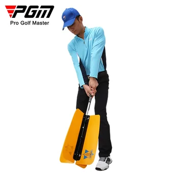 PGM Golf TrainerGolf Swing Practice Fan Вспомогательные продукты Тренажер для качания штанги Оранжевый и белый Тренажер для качания гольфа новый