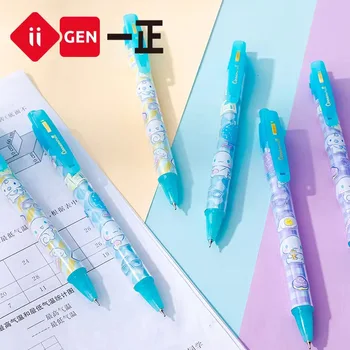 4 стиля Sanrio Mymelody Kuromi Cinnamoroll Press Гелевая ручка с наконечником 0,5 мм Черными чернилами Офисная Ручка для подписи Подарок Студенту обратно в школу