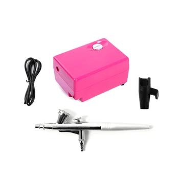 Розовый, белый, черный пистолет-распылитель, многоцелевая аэрография с портативным мини-компрессором для распыления, модель аэрографа, набор инструментов для ногтей